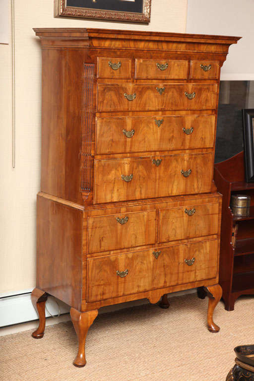 Antique George I Walnut Chest on Stand