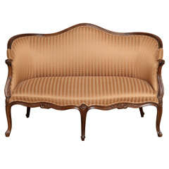 19th Century Upholstered French Hepplewhite Loveseat