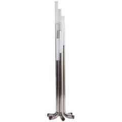 1970s LUCI, Italian Modern Chrome Floor Lamp