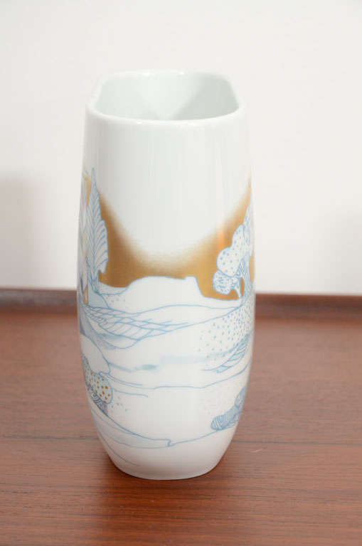 MidCentury Rosenthal, Germany Porcelain Vase For Sale at 1stdibs