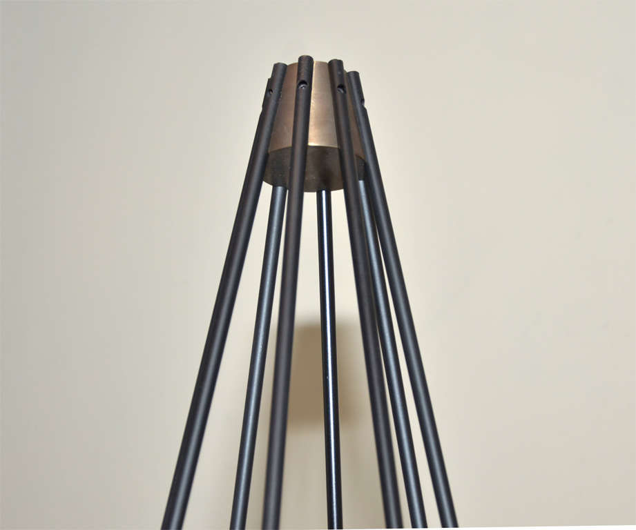 Mid-20th Century Ufo Floor Lamp, circa 1958, in the Style of Angelo Lelli, Italy For Sale