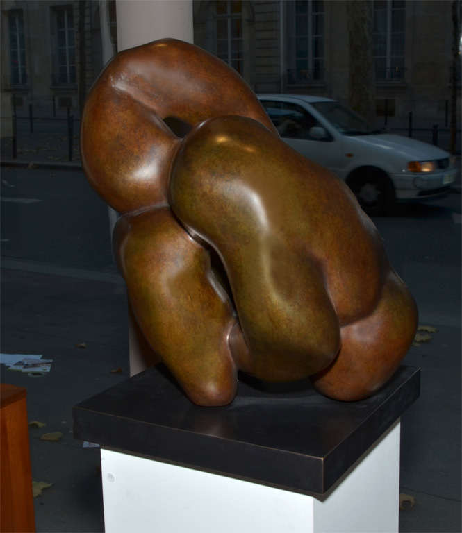 French Important Sculpture in Bronze by Jacques Zwobada 