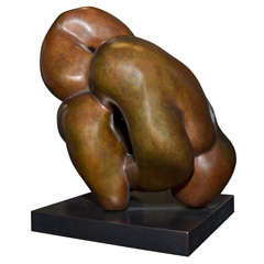 Important Sculpture in Bronze by Jacques Zwobada "Les Lutteurs"