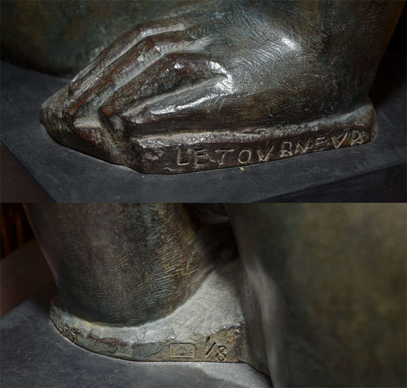 Sculpture in Bronze by René Letourneur 