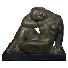 Sculpture in Bronze by René Letourneur "Matsyendra"