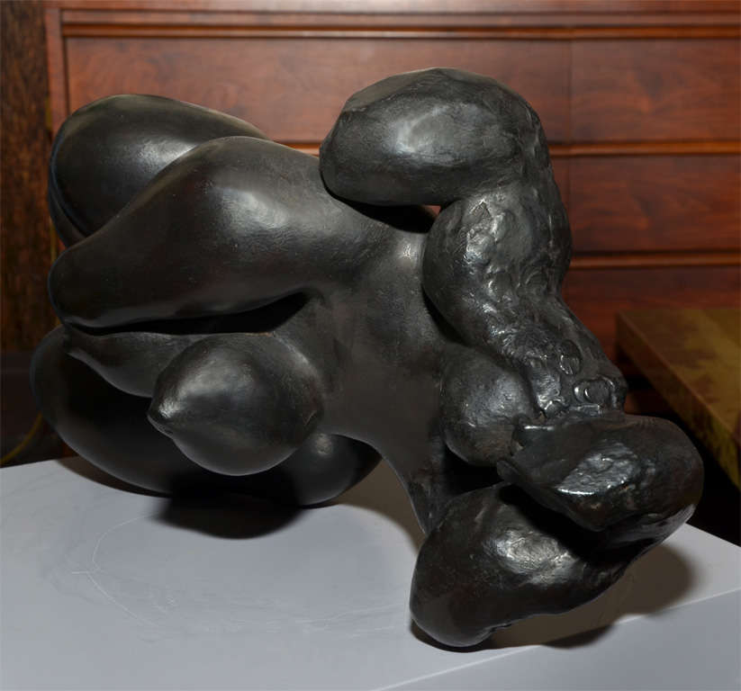 Patinated Sculpture in bronze by Jacques Zwobada (1900-1967) 