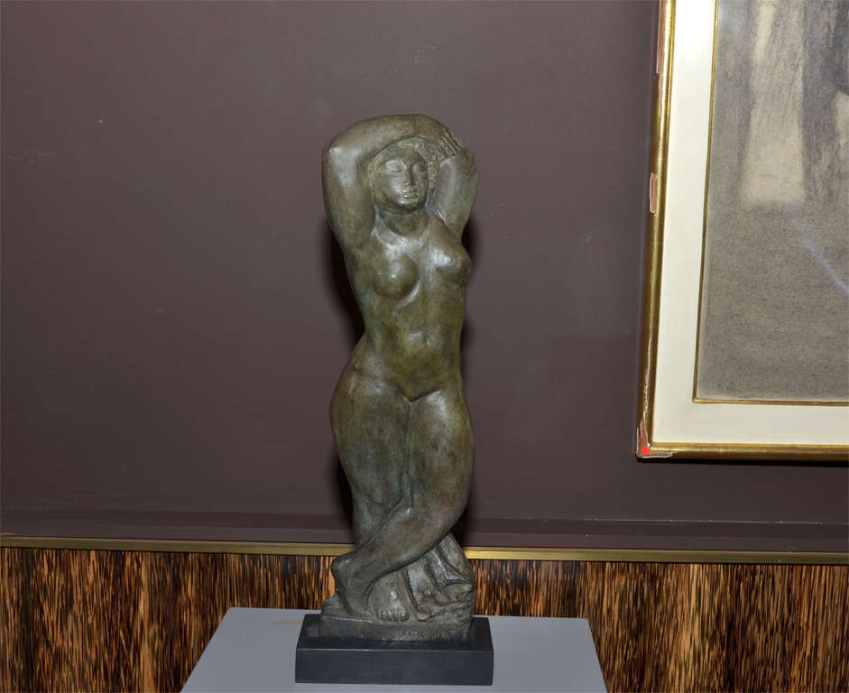 Sculpture in Bronze by René Letourneur "Attente"