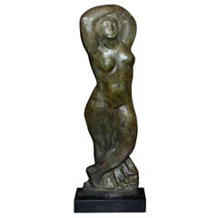 Sculpture in Bronze by René Letourneur "Attente"