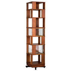 Italian Tall Swiveling Bookcase