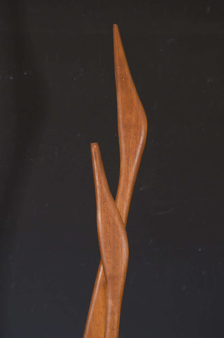 Danish Modern Wooden Sculpture of Birds In Good Condition In New York, NY