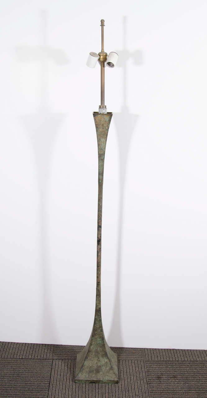 A vintage sculpted patinated bronze floor lamp by Stewart Ross James for Hansen

Good vintage condition with age appropriate wear and patina.

Reduced from: $6800.