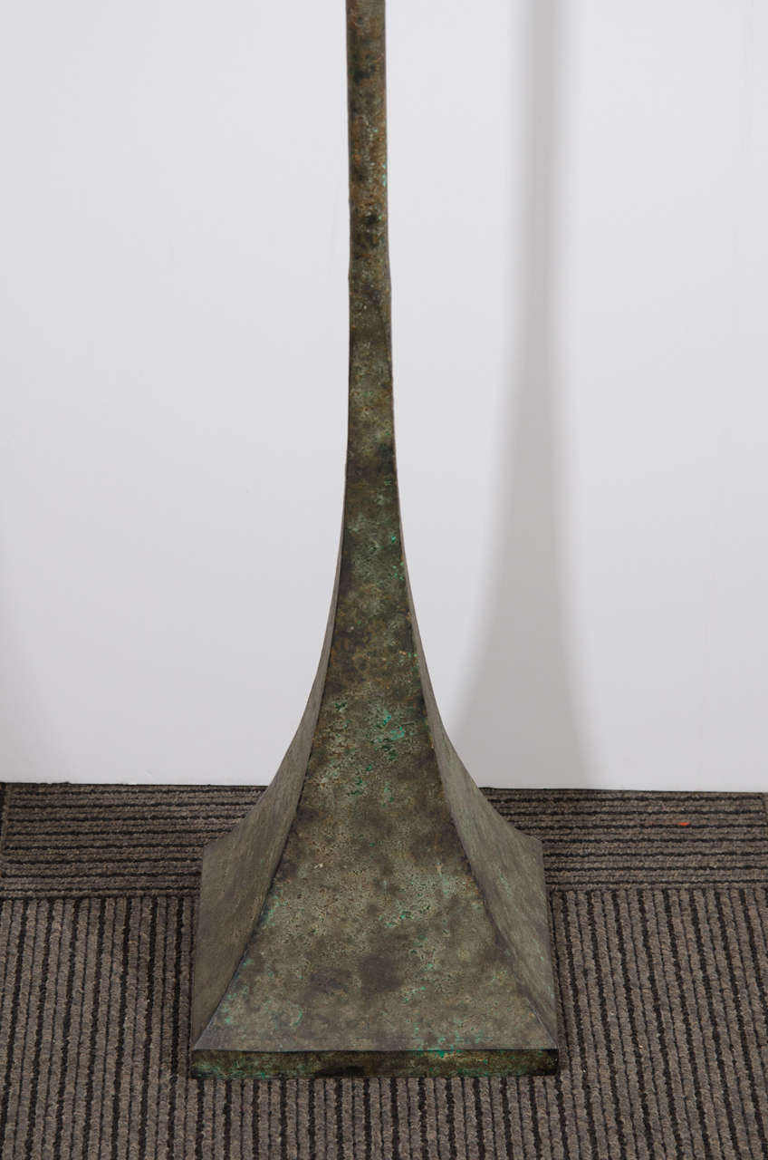 Mid-Century Modern Midcentury Patinated Bronze Floor Lamp by Stewart Ross James for Hansen