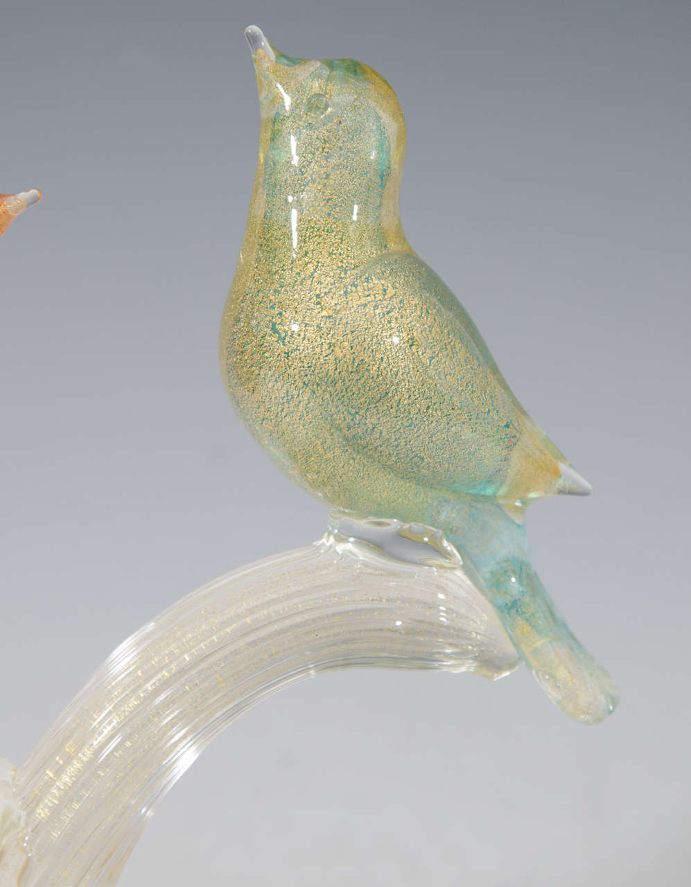 Italian Midcentury Formia Murano Glass Sculpture of Birds