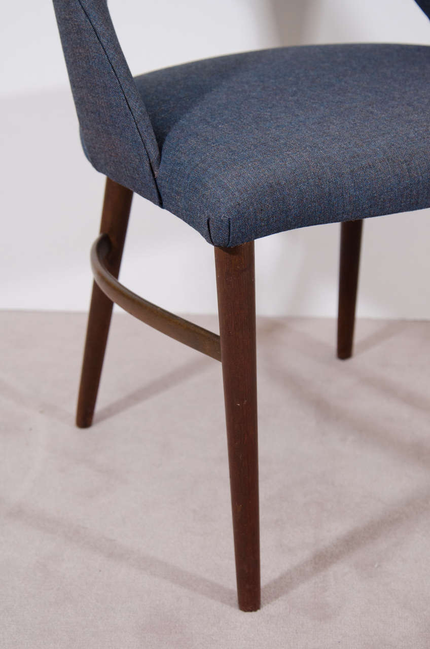 Scandinavian Modern Danish Modern Side Chair by Designer Frode Holm