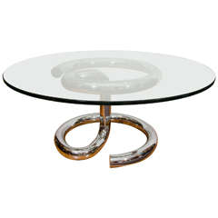 A Midcentury "Anaconda" Table by Paul Tuttle for Strassle