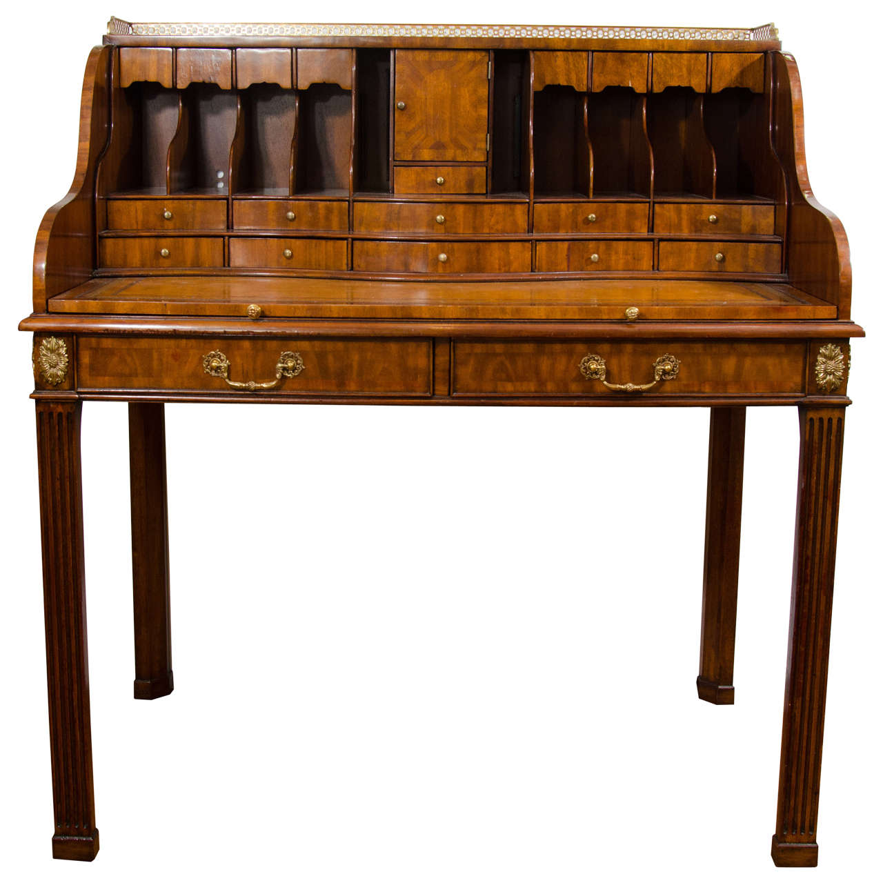 20th Century Maitland-Smith Desk with Leather Writing Surface