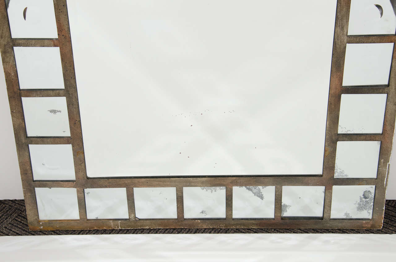 Industrial Modern Style Steel Arched Mirror at 1stDibs industrial