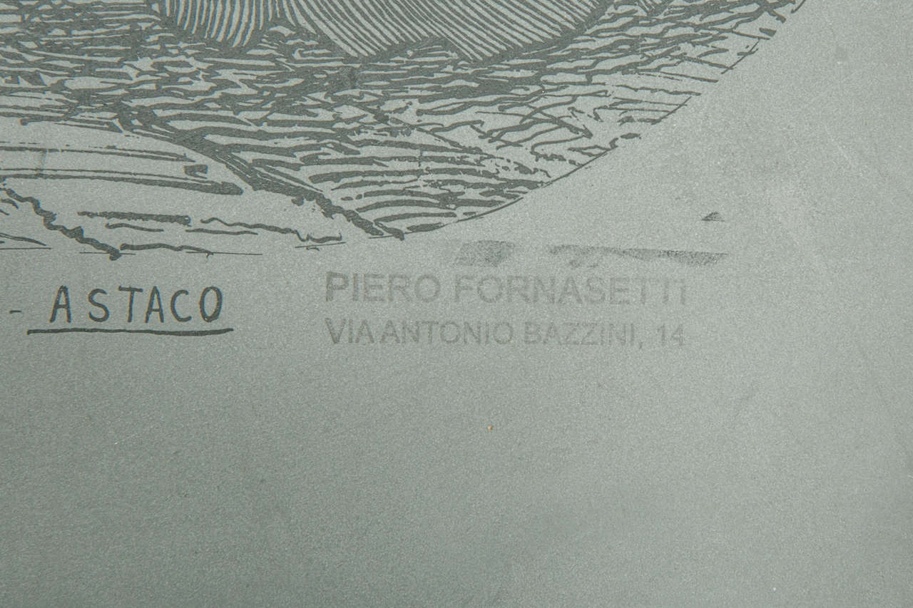 Rare Collection of Serigraphy Plates from Piero Fornasetti's Workshop For Sale 1