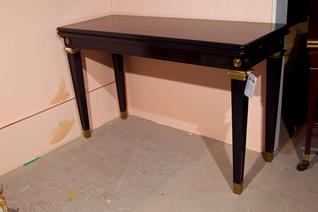 Argentine Maison Jansen Ebonized Flip-Top Console