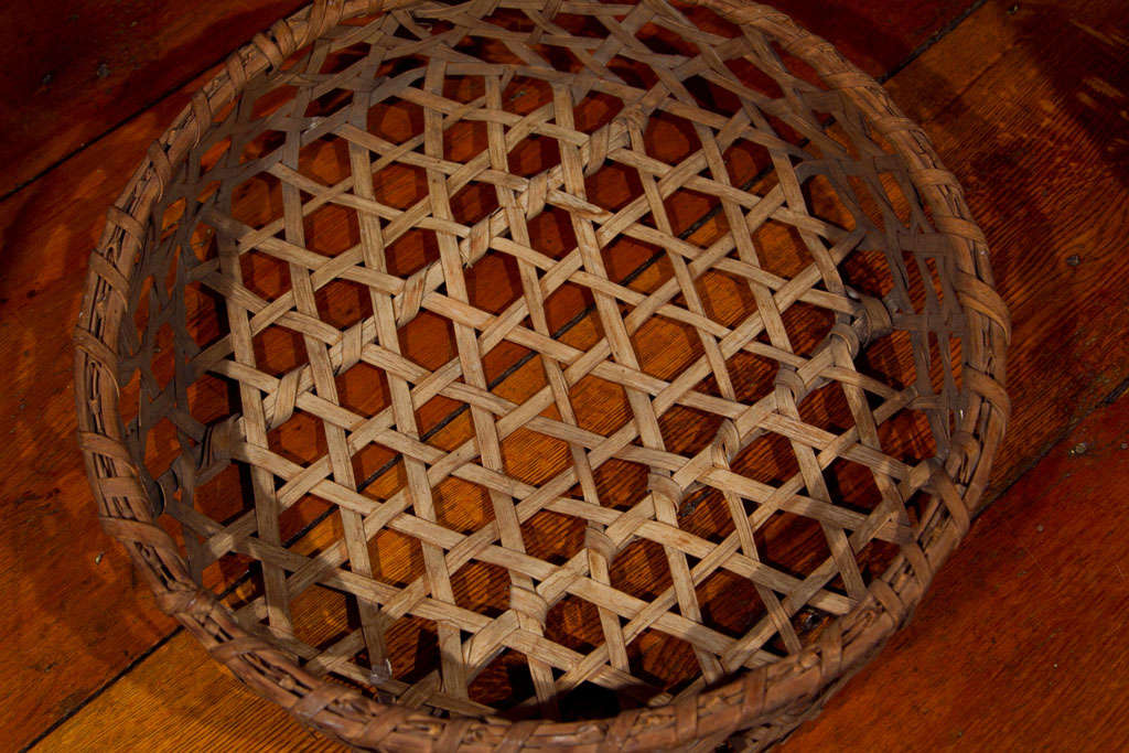 Hand-Woven Large Round Cheese Basket