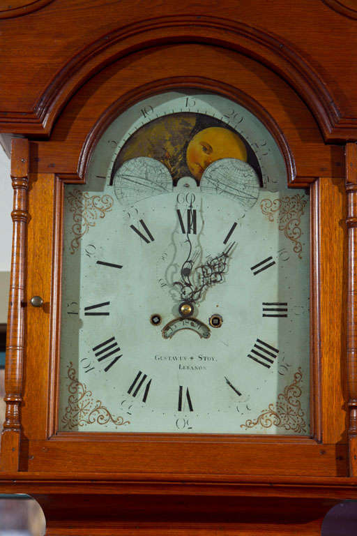 Walnut Lebanon  County Signed Stoy Tallcase Clock