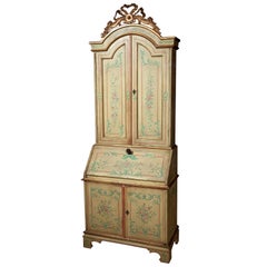 Italian Venetian Style Painted Secretary