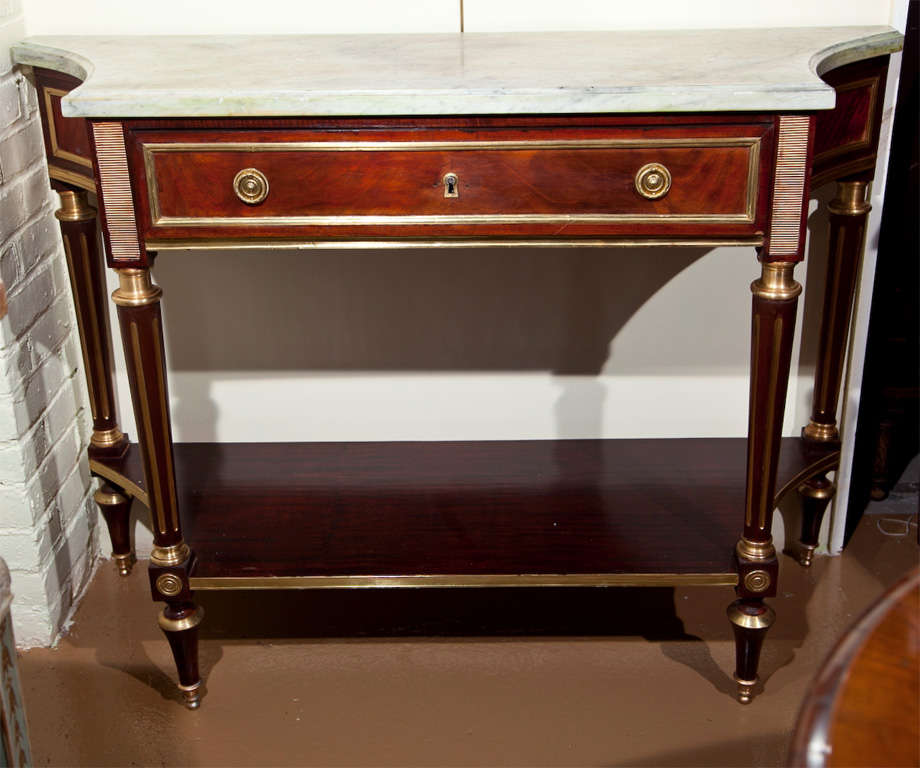 Pair of Antique Russian Neoclassical Consoles