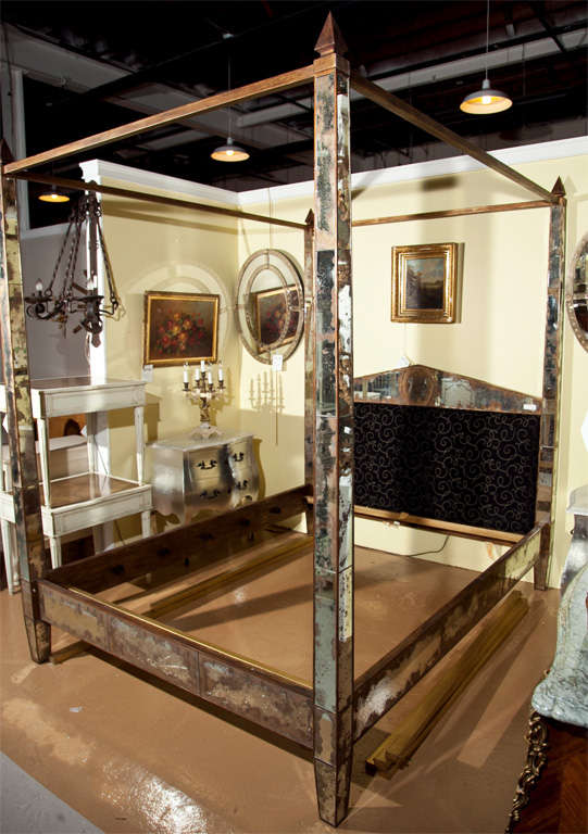 Mirrored  Queen Size Bed