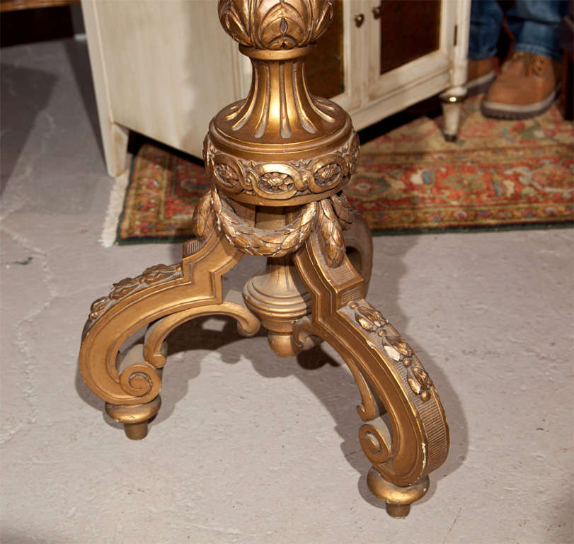 Belle Époque French Antique Giltwood Floor Lamp