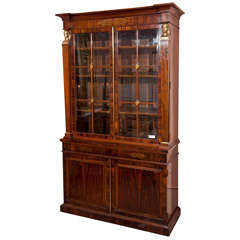 French Empire Style Rosewood Bookcase