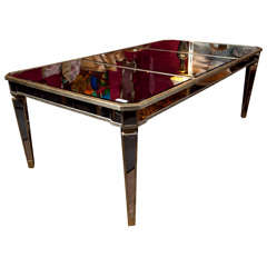 Mid Century Mirrored Dining Table