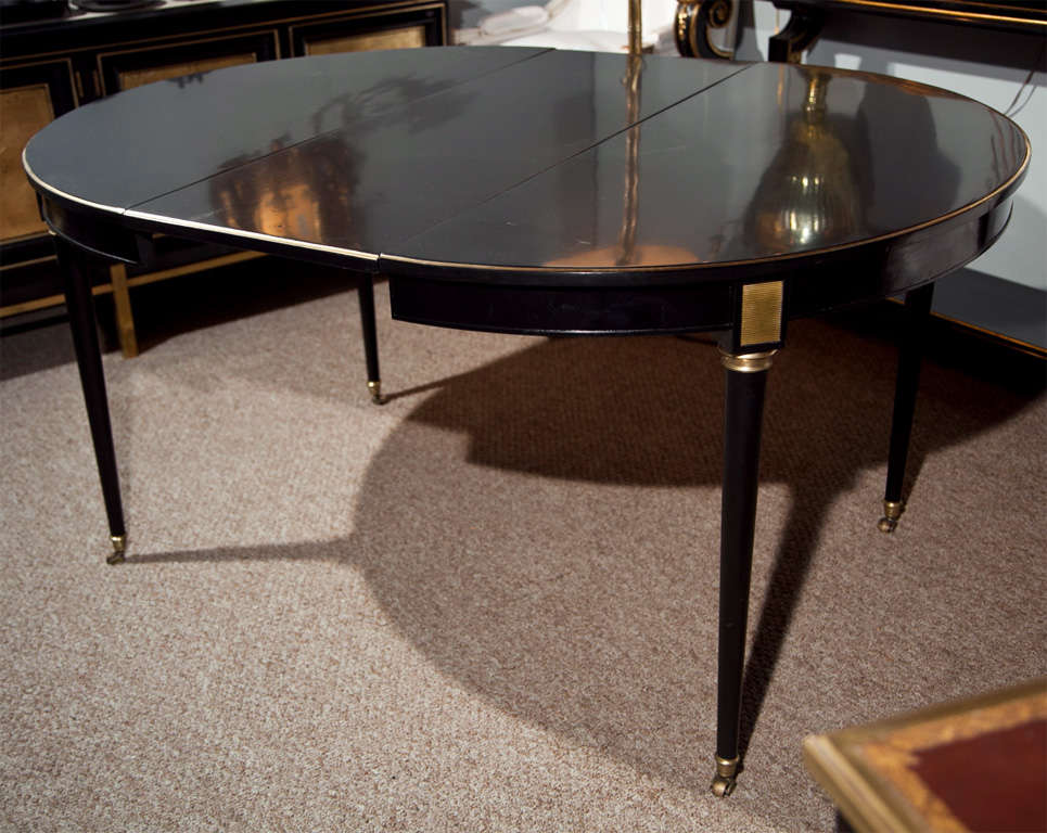 Ebonized Dining Table by Jansen