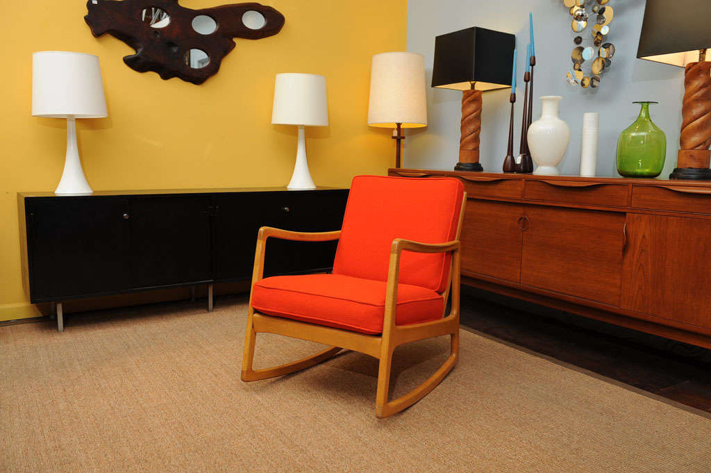 Fruitwood Ole Wanscher Danish Rocker