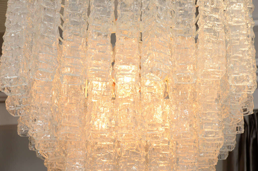 Mid-20th Century Venini Glass Chandelier