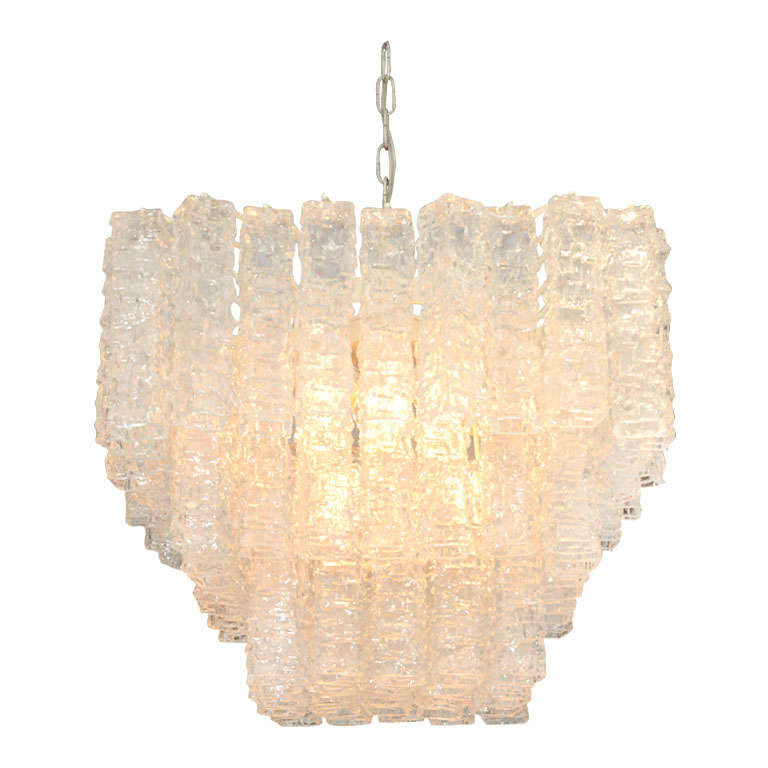 Venini Glass Chandelier