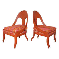 Painted Spoon-Back Side Chairs
