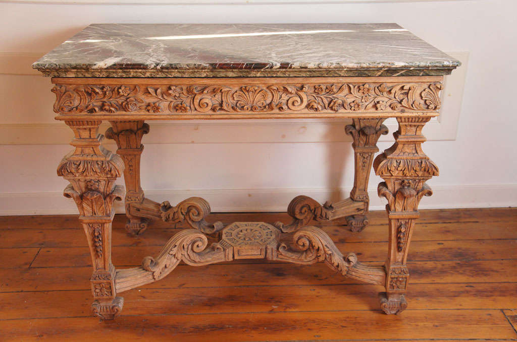 Louis XIV Fine 18th Century Italian Console Table For Sale