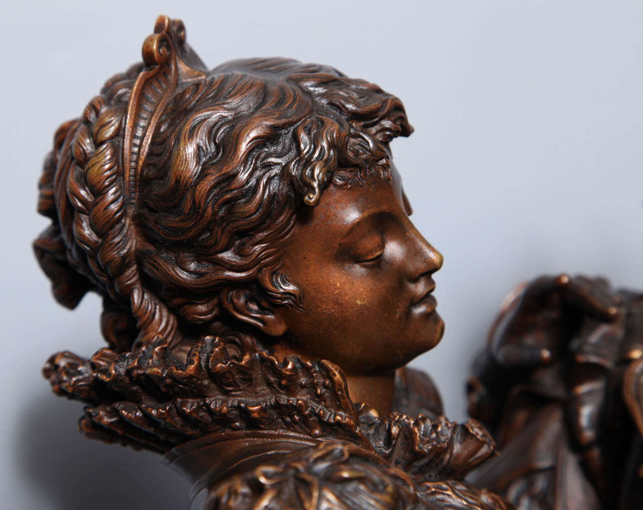 French Patinated Bronze Group of Romeo & Juliet by L. Gregoire In Excellent Condition In New York, NY