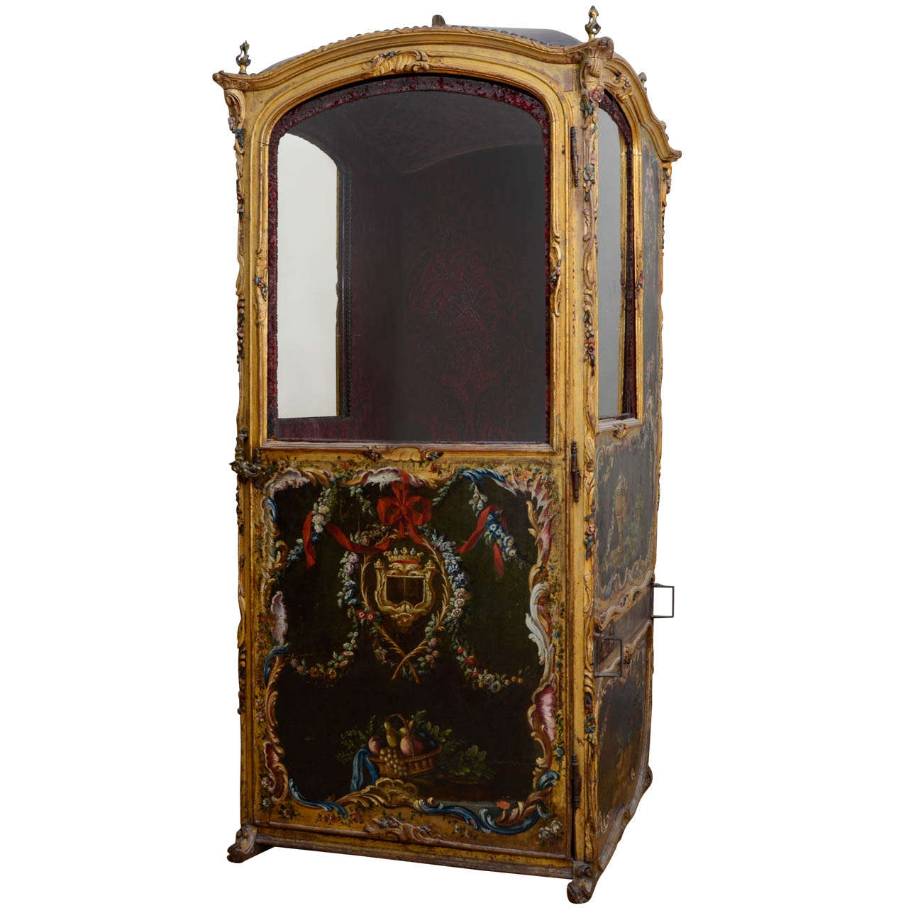 18th Century Gilded Sedan Chair