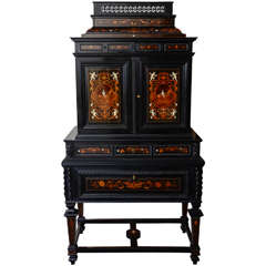 19th Century Italian Marquetry Cabinet