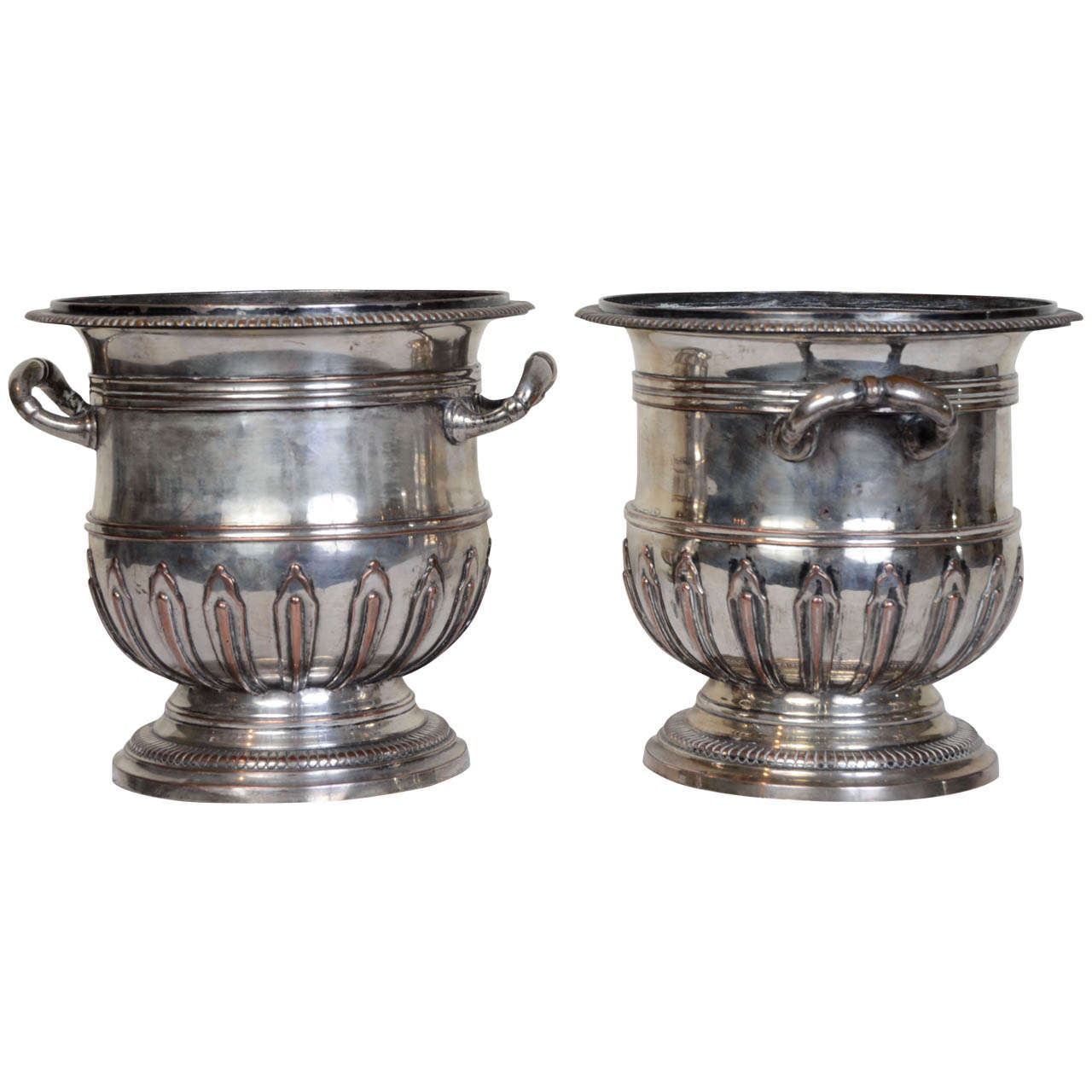 Pair of French Regence Period Cooler Buckets For Sale