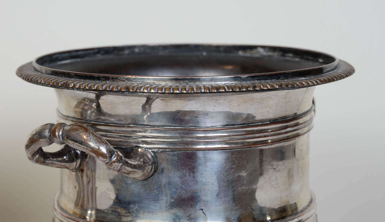 Copper Pair of French Regence Period Cooler Buckets For Sale