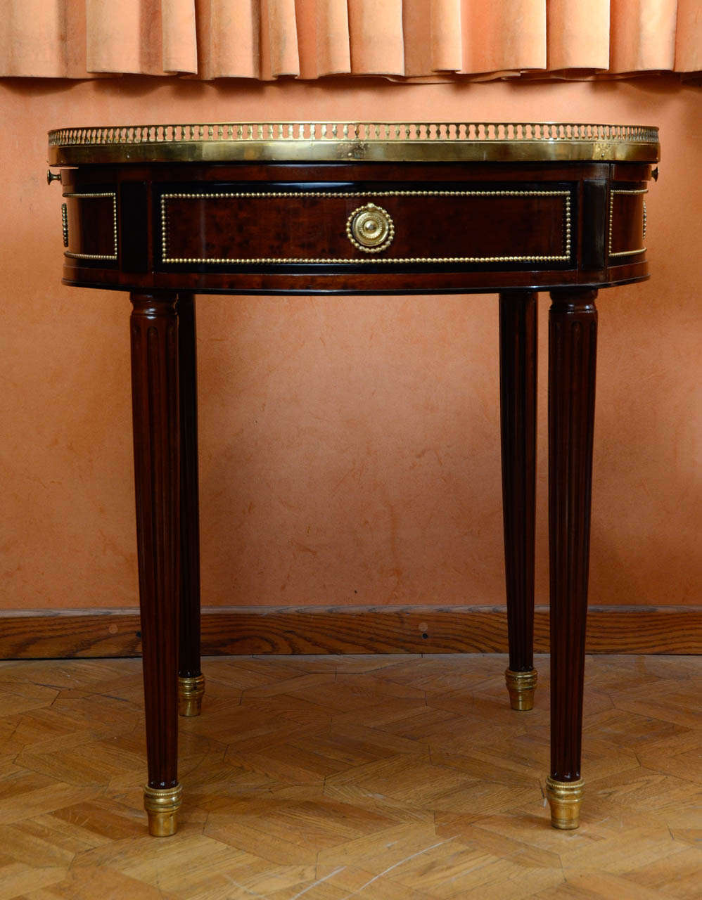 A Louis XVI Mahogany Bouillotte Table