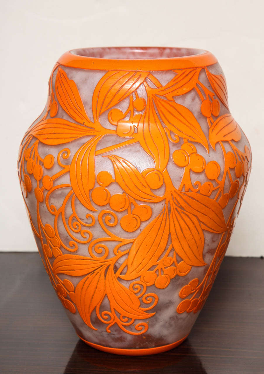 French Daum Nancy Rare Art Deco Vase