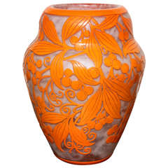 Daum Nancy Rare Art Deco Vase