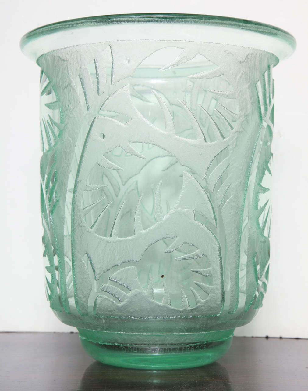 Etched Daum Nancy Art Deco Vase For Sale