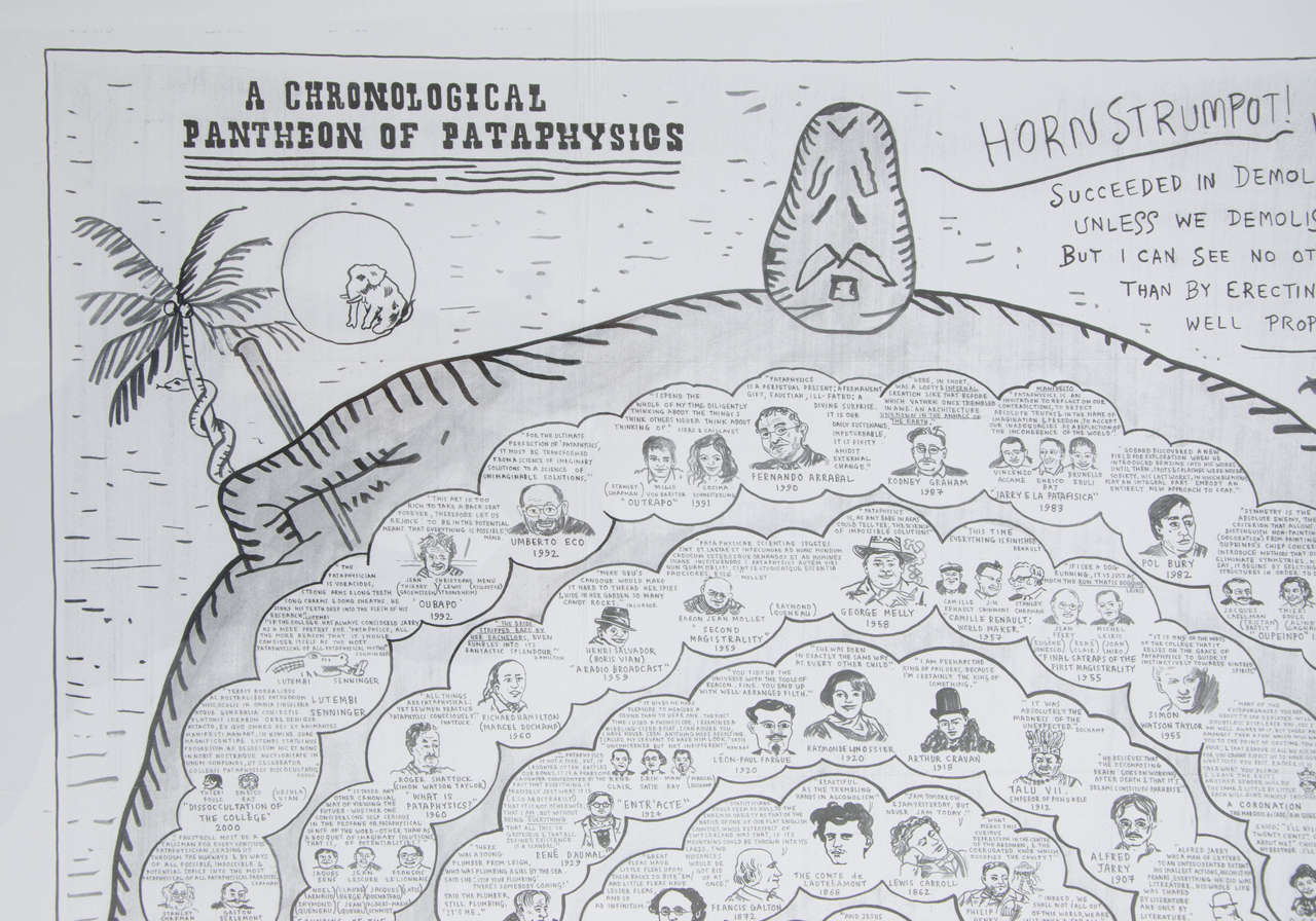Modern Chronological Pantheon of Pataphysics Print by Adam Dant For Sale