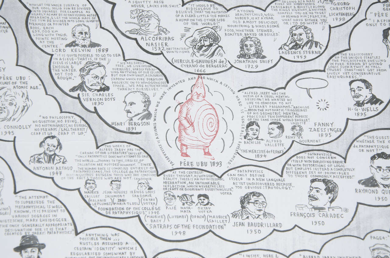 Paper Chronological Pantheon of Pataphysics Print by Adam Dant For Sale