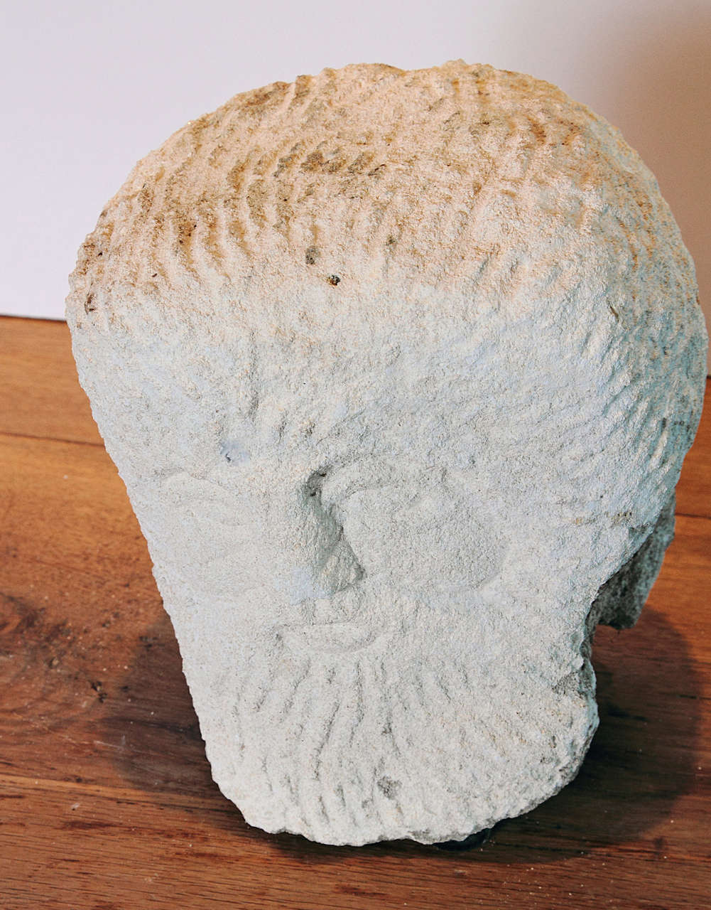 20th Century Hand-Carved Bust from Architectural Limestone Remnants 4