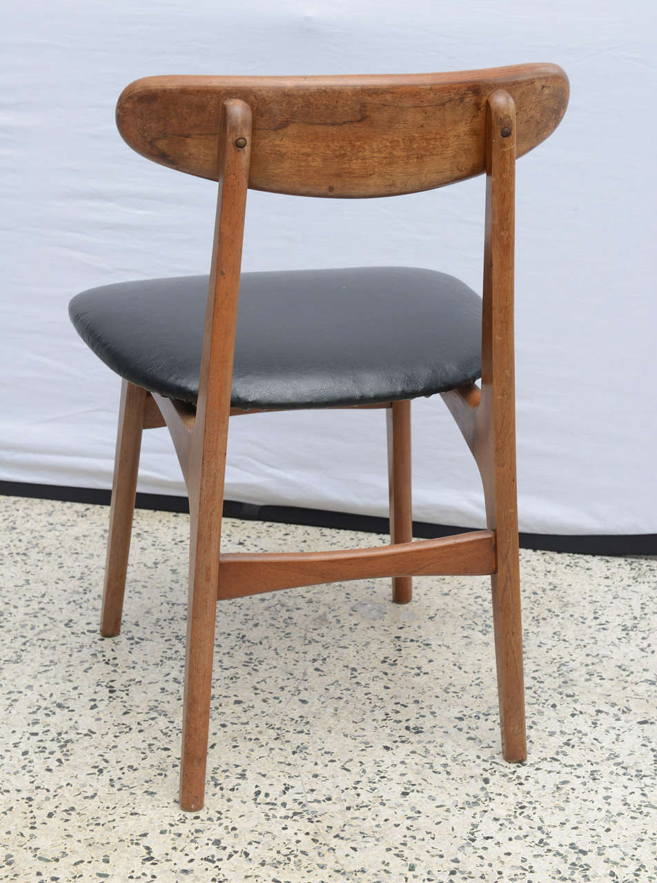 Mid-Century Modern Set of 10 Dining Chairs attributed to Hans Wegner Late 60's Denmark